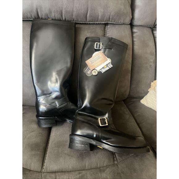 Chippewa Baden Trooper Made In USA 71418 Mens Black Motorcycle Boots 8.5D. main image 6
